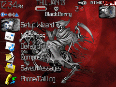 8100 Blackberry ZEN Theme: Grim Reaper Animated