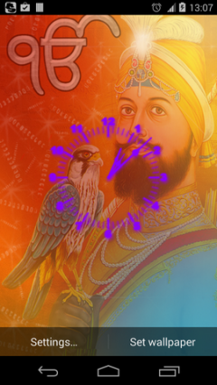 Guru Govind Ji Clock Live Wallpaper