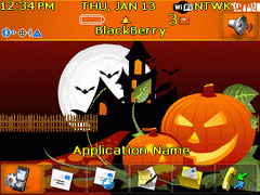 8800 Blackberry ZEN Theme: Halloween Night Animated