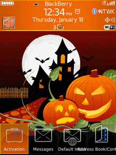 Blackberry Storm ZEN Theme: Halloween Night Animated