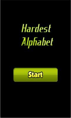 Hardest Alphabet