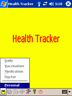 Health Tracker for WM