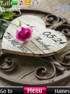 Heart Digital Clock