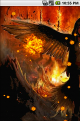 Hell Fire Angel Live Wallpaper