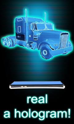 Hologram truck simulator