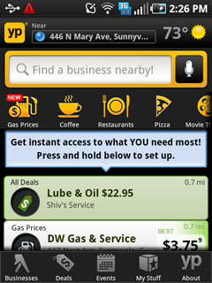 YP - Yellow Pages & Gas Prices