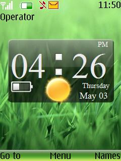 Htc Grass Clock