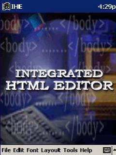 Integrated HTML Editor for Pocket PC 2002/ 2003