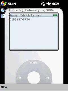 iPOD Apple EL Theme for Pocket PC