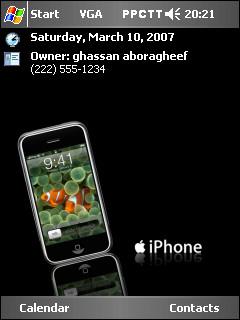 iPhone 336 gh Theme for Pocket PC