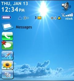 iPhone Sky Theme for BlackBerry