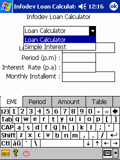 Loan Calculator for WM