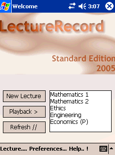 LectureRecord 2005 Standard Edition