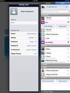 imo instant messenger for iPad