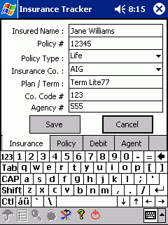 Insurance Tracker 1.0