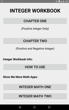 Integer Workbook