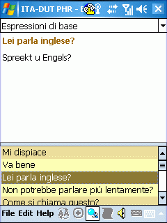 Italiano-Olandese Dizionario Parlato per Windows Mobile