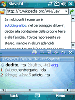 Talking SlovoEd Deluxe Italian-Spanish & Spanish-Italian dictionary for Windows Mobile