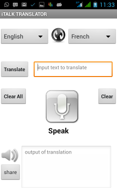 iTalk Language Translator