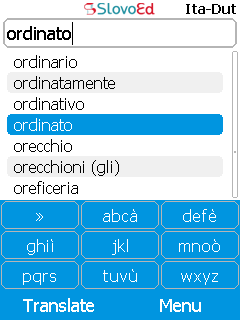 SlovoEd Classic Dutch-Italian & Italian-Dutch dictionary for mobiles