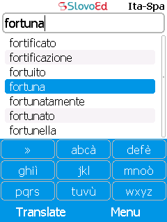 SlovoEd Classic Italian-Spanish & Spanish-Italian dictionary for mobiles