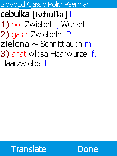 SlovoEd Classic German-Polish & Polish-German dictionary for mobile