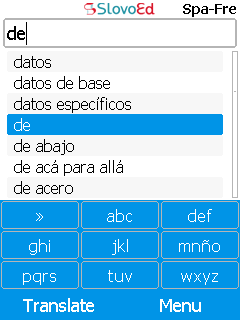SlovoEd Compact French-Spanish & Spanish-French dictionary for mobiles