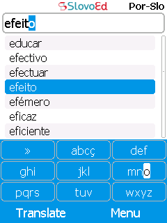 SlovoEd Compact Portuguese-Slovenian & Slovenian-Portuguese dictionary for mobiles