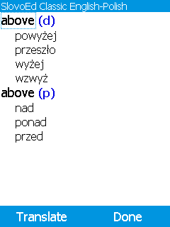SlovoEd Classic English-Polish & Polish-English dictionary for mobiles