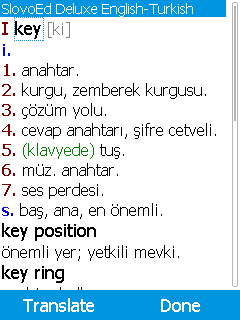 SlovoEd Deluxe English-Turkish & Turkish-English dictionary for mobiles