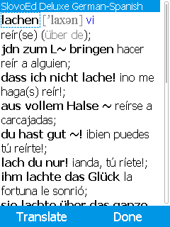 SlovoEd Deluxe German-Spanish & Spanish-German dictionary for mobiles