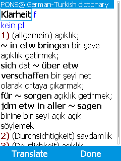 PONS Compact Turkish dictionary for mobiles
