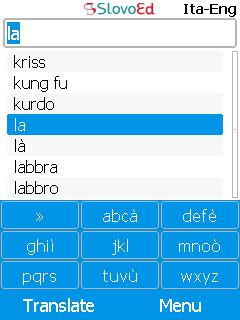 SlovoEd Compact English-Italian & Italian-English dictionary for mobiles