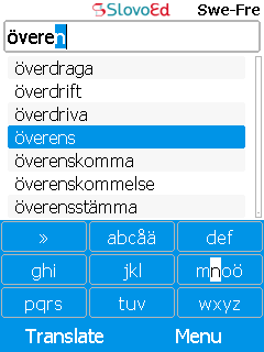 SlovoEd Compact French-Swedish & Swedish-French dictionary for mobiles