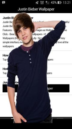 Justin Bieber Wallpaper App