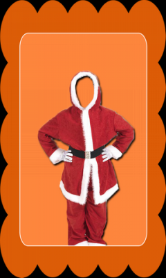 Kids Santa Claus Suit Photo