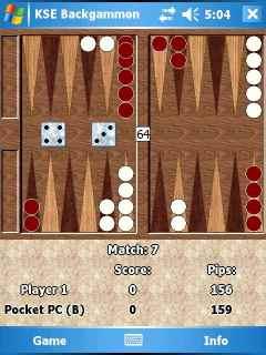 KSE Backgammon (Windows Mobile 5.0) - English