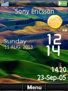 Landscape Live Clock
