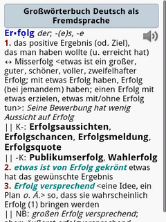 Langenscheidt Grossworterbuch Deutsch als Fremdsprache for Android