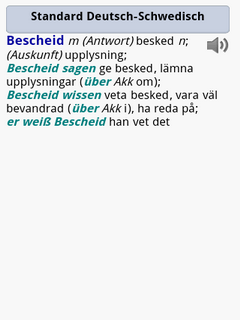 Langenscheidt Standard-Worterbuch Schwedisch for Android