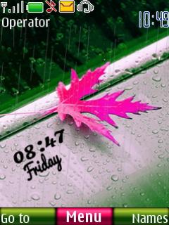 leaf digital clock