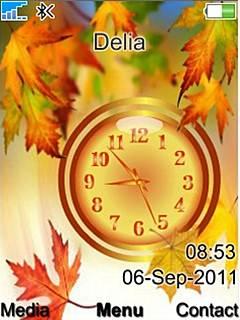 Leafs Clock