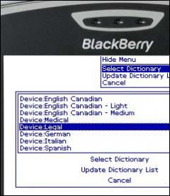 English Legal Specialty Dictionary for eSpell (BlackBerry)