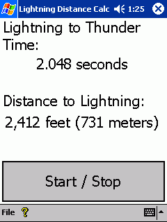 FREE Lightning Distance Calculator