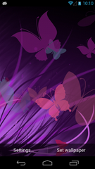 Lilac Butterfly Live Wallpaper