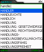 Handle Dictionary GERMAN-TURKISH