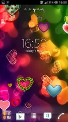 Love and hearts live wallpaper