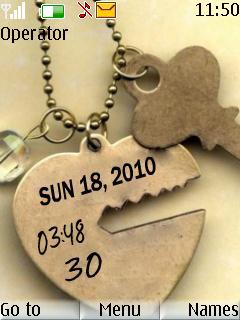 Love Key Clock