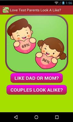 Love test parents look a like