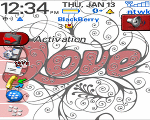 8100 Blackberry ZEN Theme: Love Forever